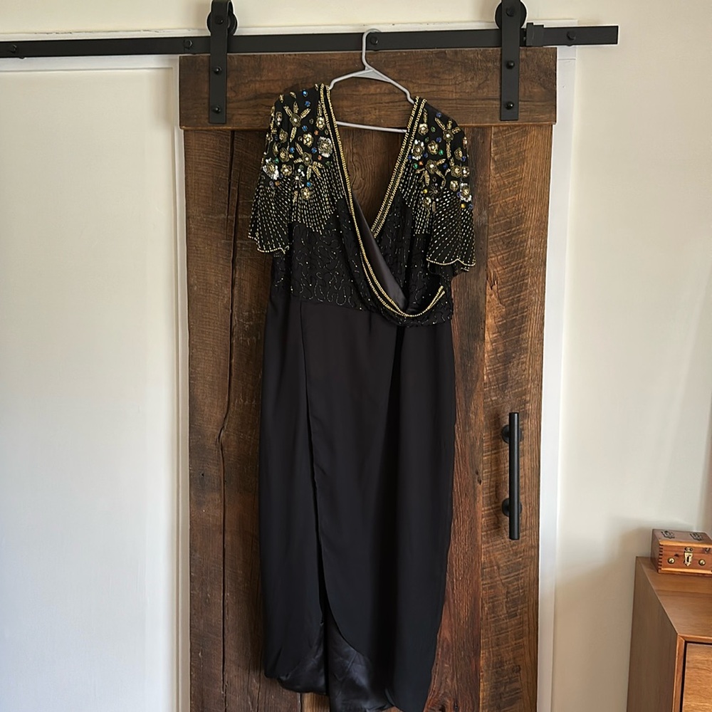 Beautiful beaded wedding guest dress worn ONCE in great condition